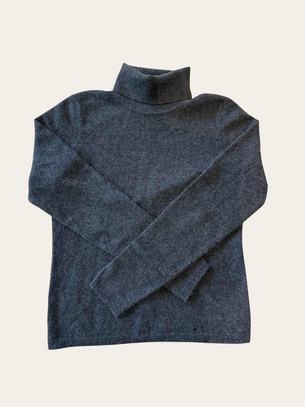 Lauren Ralph Lauren Charcoal Gray 100% Cashmere Turtleneck Sweater